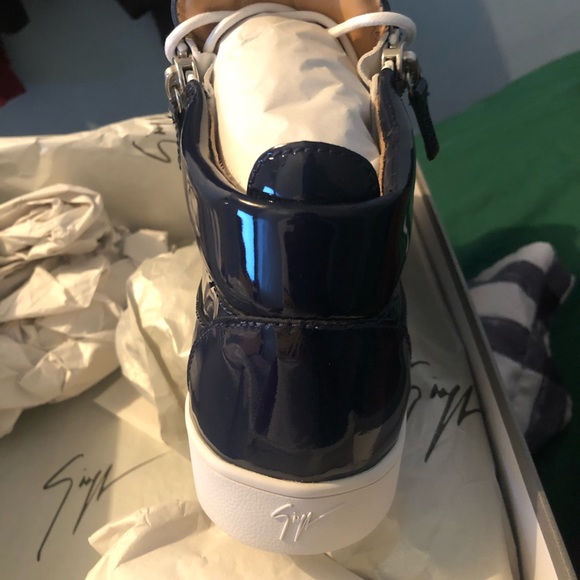 Navy Blue Giuseppes - Picture 7 of 7